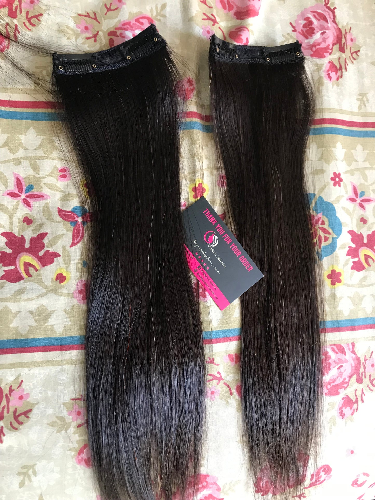 Clip On Extensions Human Hairs (16 Inches)single piece