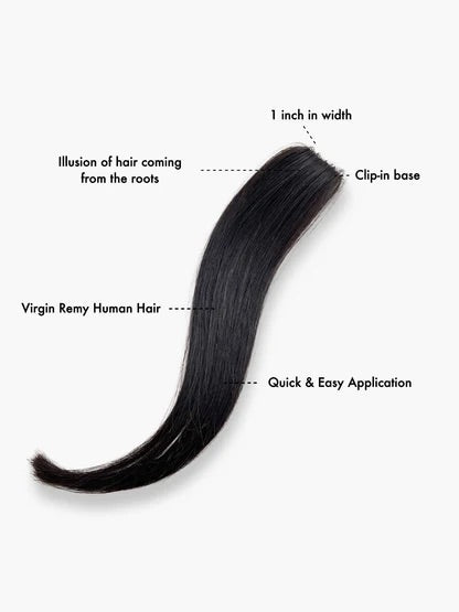 Clip On Extensions Human Hairs (16 Inches)single piece