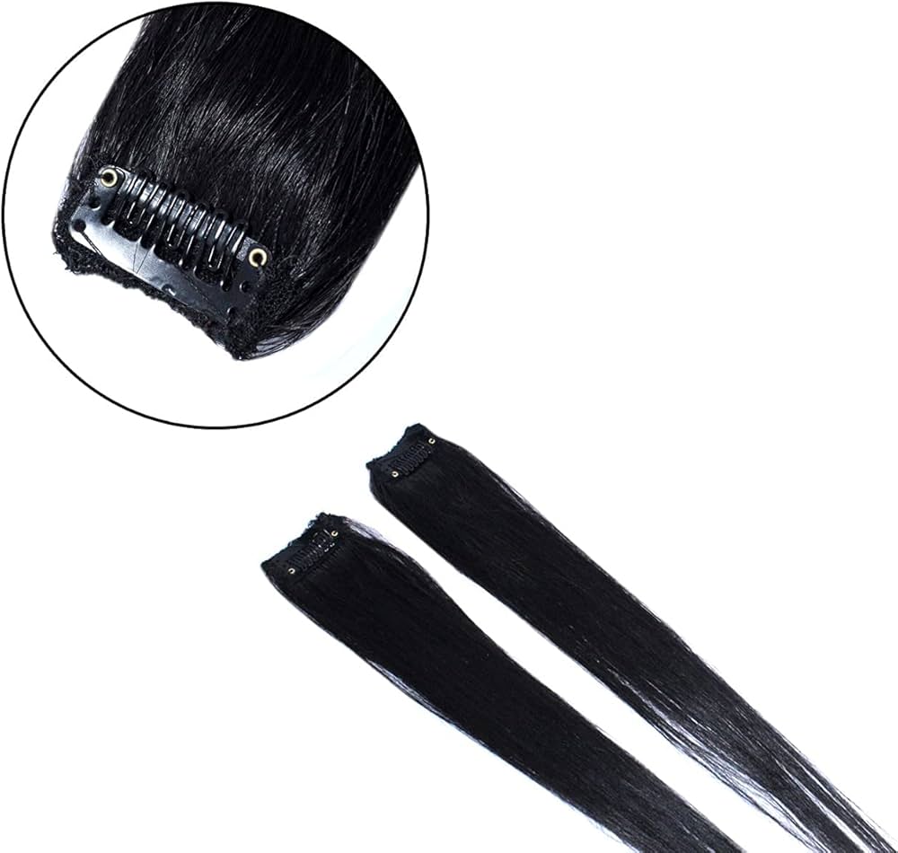 Clip On Extensions Human Hairs (16 Inches)single piece